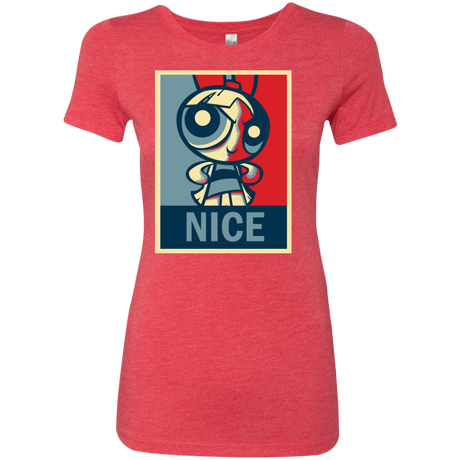 T-Shirts Vintage Red / S Nice Powerpuff Women's Triblend T-Shirt