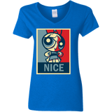 T-Shirts Royal / S Nice Powerpuff Women's V-Neck T-Shirt