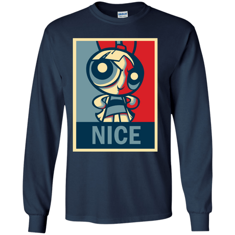 T-Shirts Navy / YS Nice Powerpuff Youth Long Sleeve T-Shirt