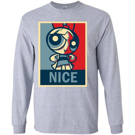 T-Shirts Sport Grey / YS Nice Powerpuff Youth Long Sleeve T-Shirt