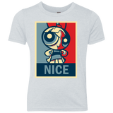 T-Shirts Heather White / YXS Nice Powerpuff Youth Triblend T-Shirt