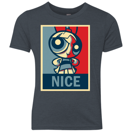 T-Shirts Vintage Navy / YXS Nice Powerpuff Youth Triblend T-Shirt