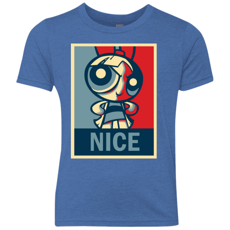 T-Shirts Vintage Royal / YXS Nice Powerpuff Youth Triblend T-Shirt