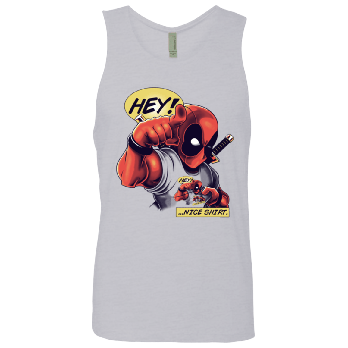 T-Shirts Heather Grey / Small Nice Shirt Men's Premium Tank Top