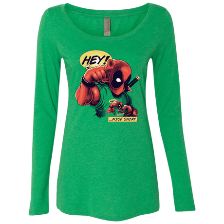 T-Shirts Envy / Small Nice Shirt Women's Triblend Long Sleeve Shirt