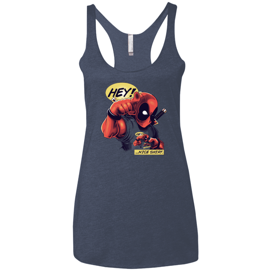 T-Shirts Vintage Navy / X-Small Nice Shirt Women's Triblend Racerback Tank