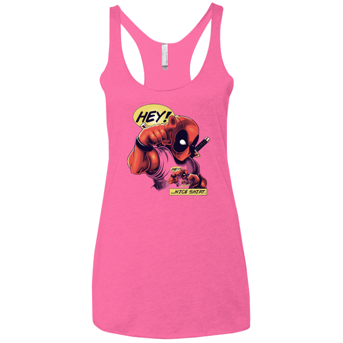 T-Shirts Vintage Pink / X-Small Nice Shirt Women's Triblend Racerback Tank