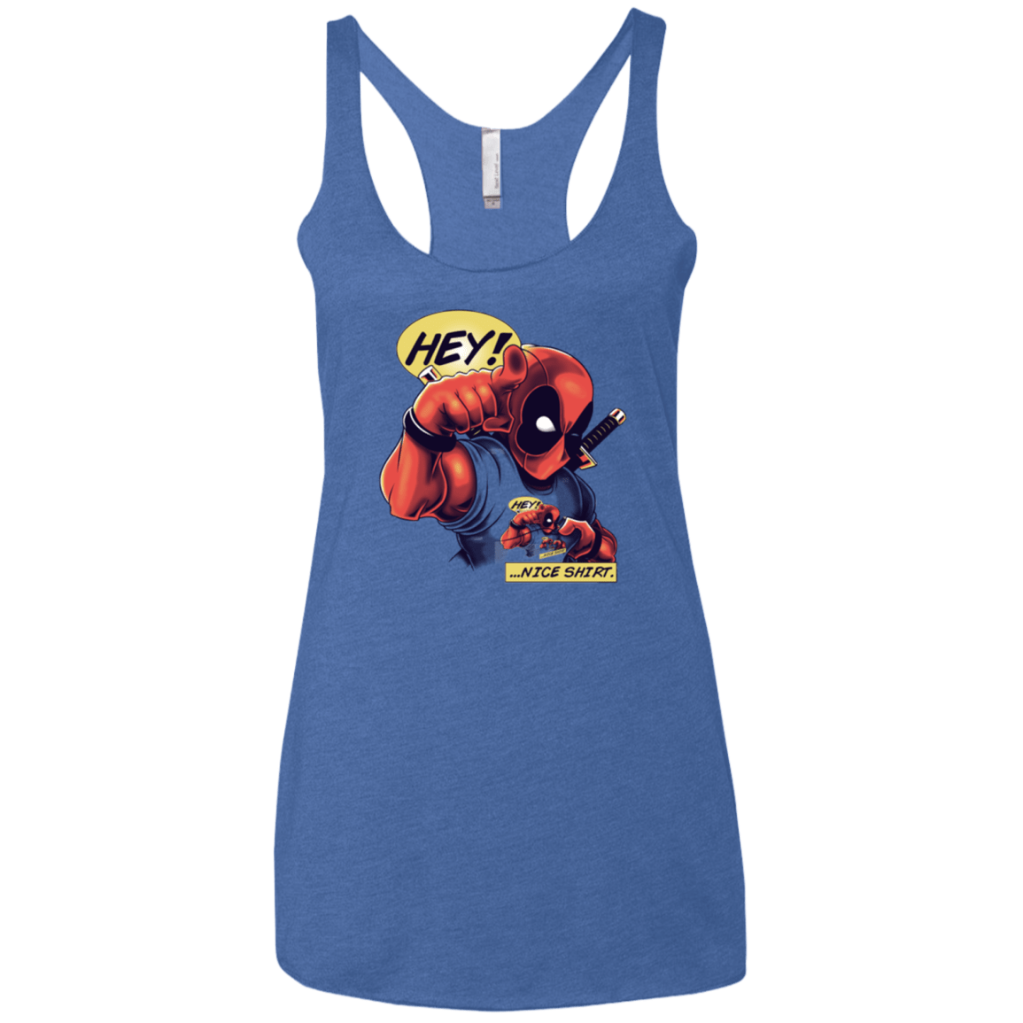 T-Shirts Vintage Royal / X-Small Nice Shirt Women's Triblend Racerback Tank