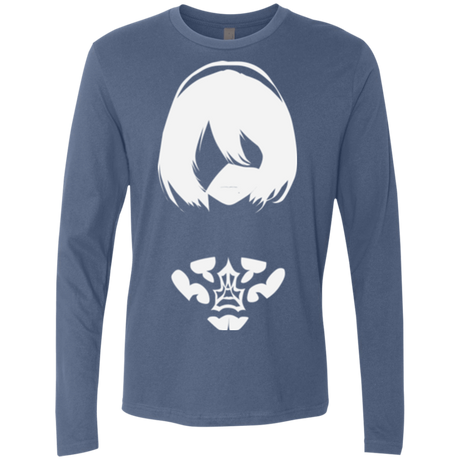 T-Shirts Indigo / Small Nier Men's Premium Long Sleeve