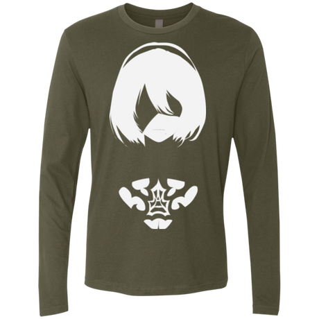 T-Shirts Military Green / Small Nier Men's Premium Long Sleeve