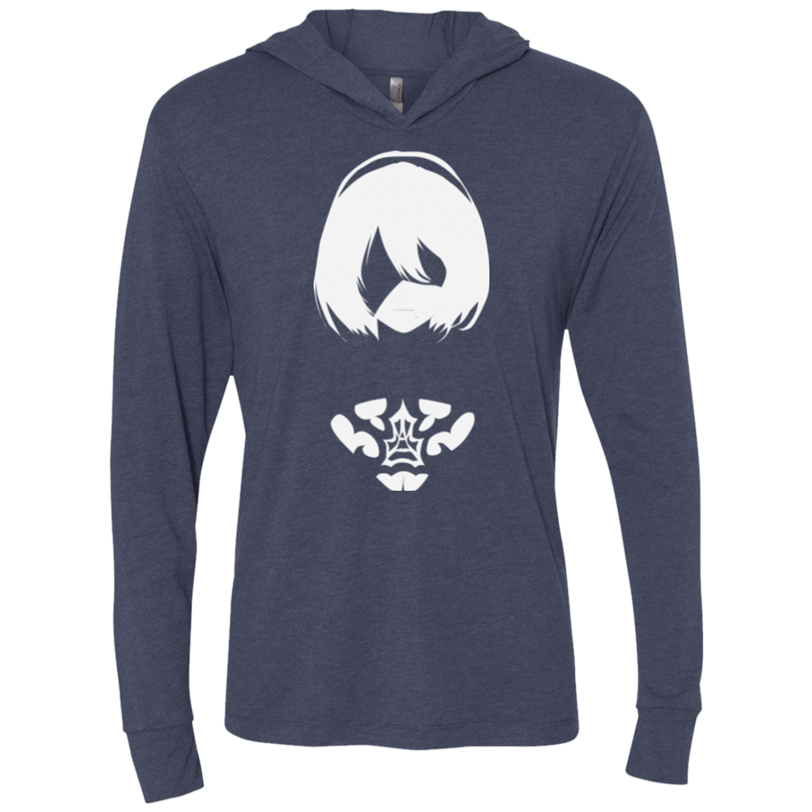 T-Shirts Vintage Navy / X-Small Nier Triblend Long Sleeve Hoodie Tee