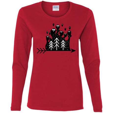 T-Shirts Red / S Night Creatures Women's Long Sleeve T-Shirt