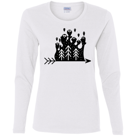 T-Shirts White / S Night Creatures Women's Long Sleeve T-Shirt