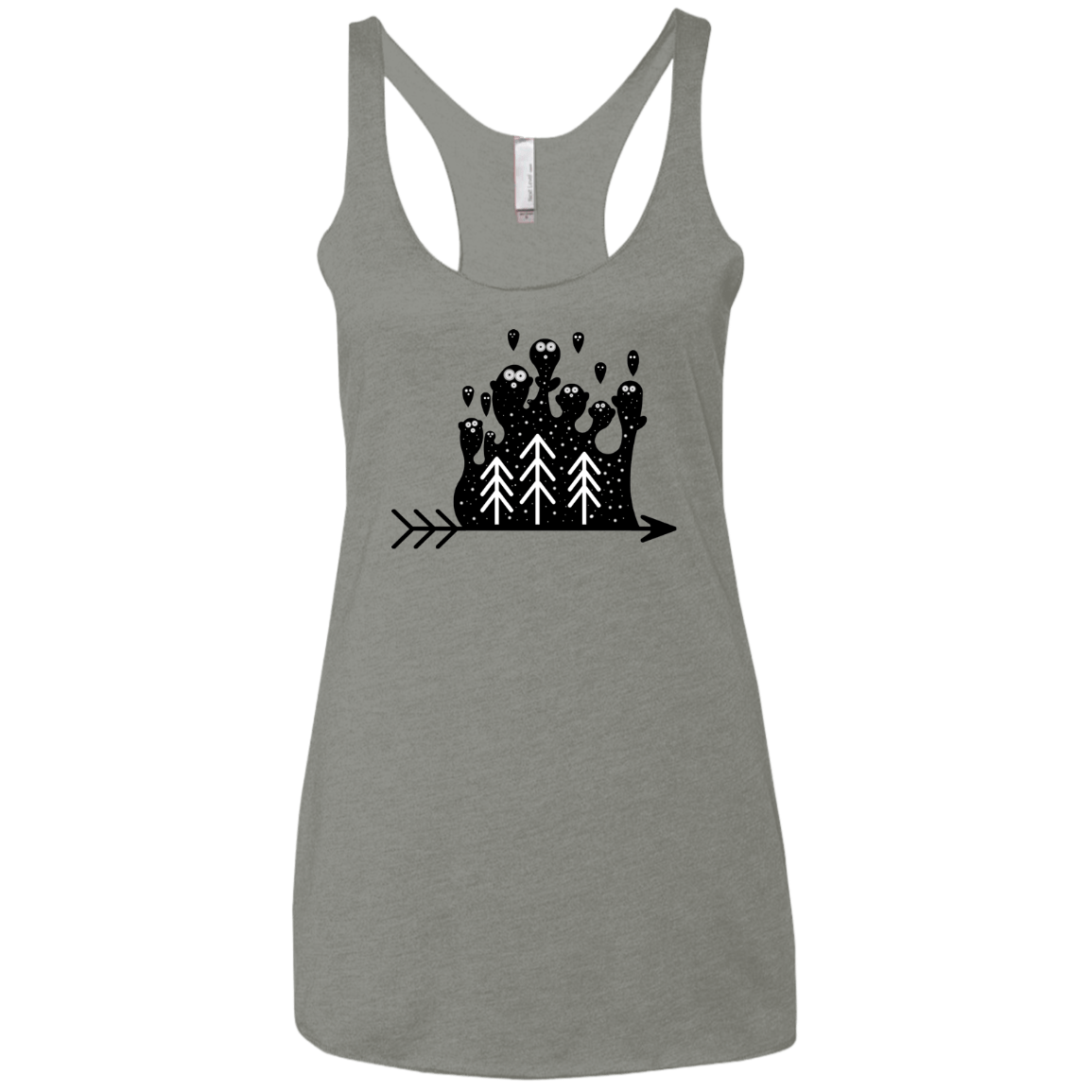 Night Creatures Women's Triblend Racerback Tank