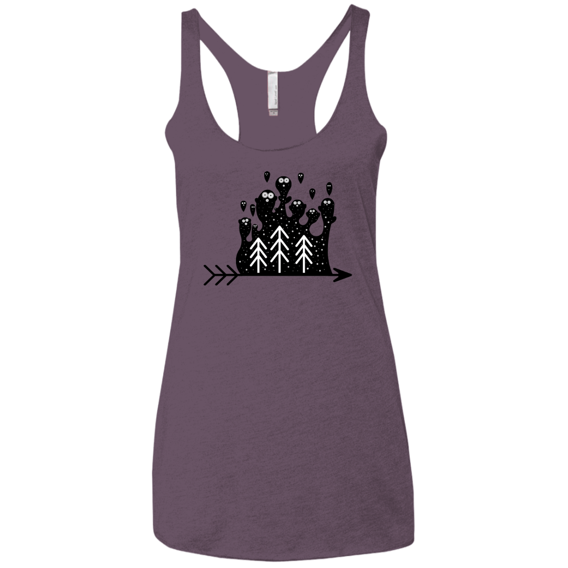 Night Creatures Women's Triblend Racerback Tank