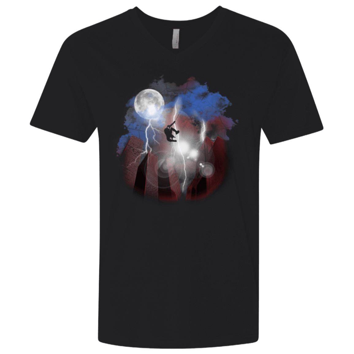 T-Shirts Black / X-Small Night of The Spider Men's Premium V-Neck