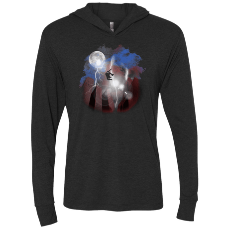 T-Shirts Vintage Black / X-Small Night of The Spider Triblend Long Sleeve Hoodie Tee