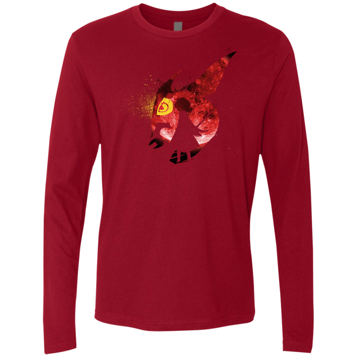 T-Shirts Cardinal / S Night Reid Men's Premium Long Sleeve