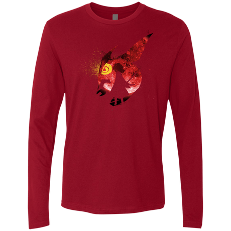 T-Shirts Cardinal / S Night Reid Men's Premium Long Sleeve