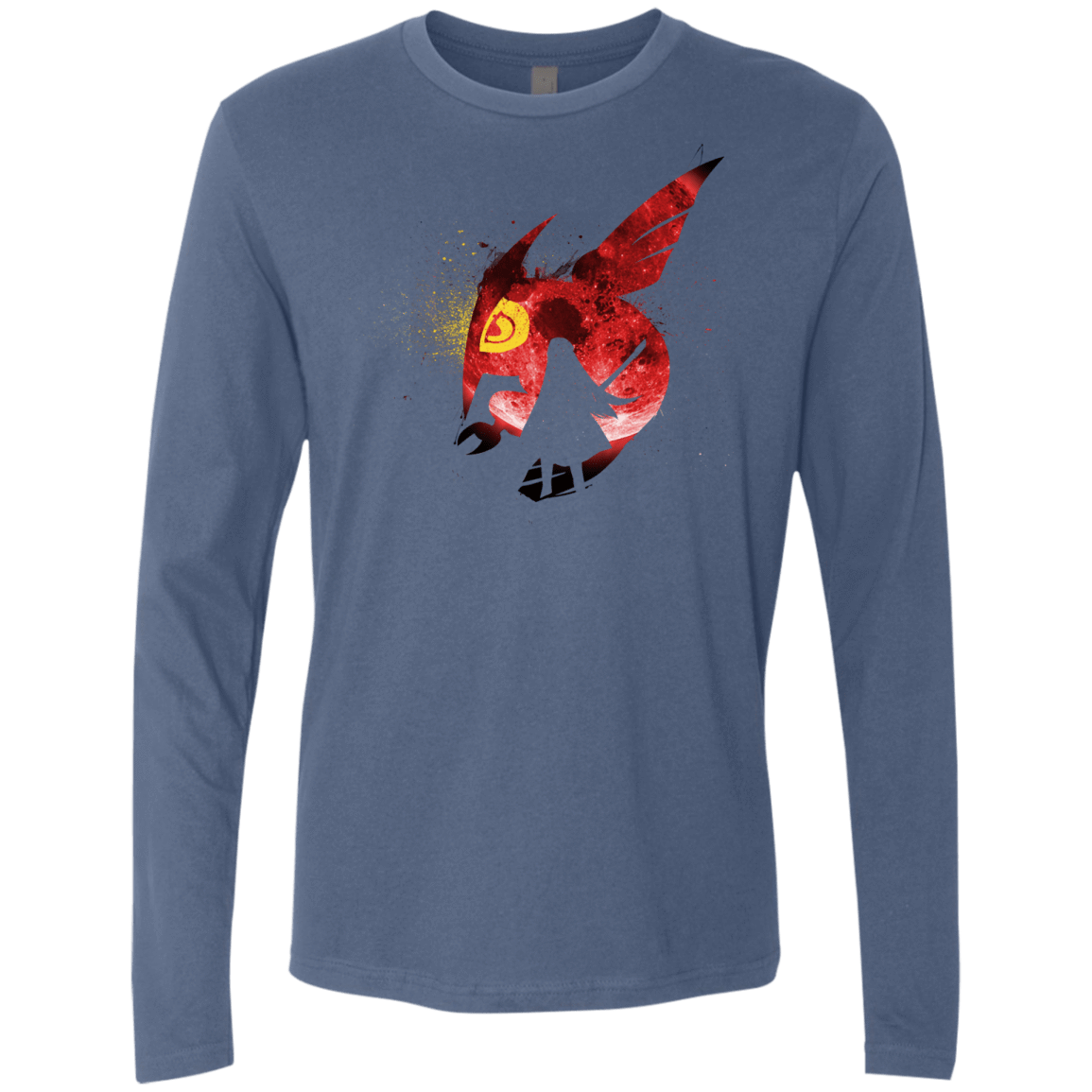 T-Shirts Indigo / S Night Reid Men's Premium Long Sleeve