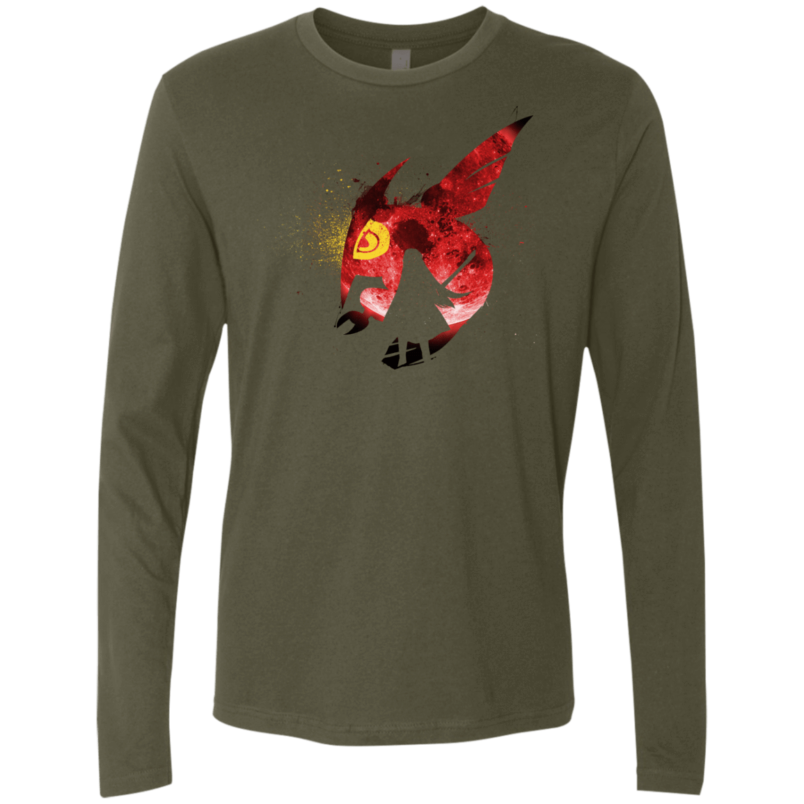 T-Shirts Military Green / S Night Reid Men's Premium Long Sleeve