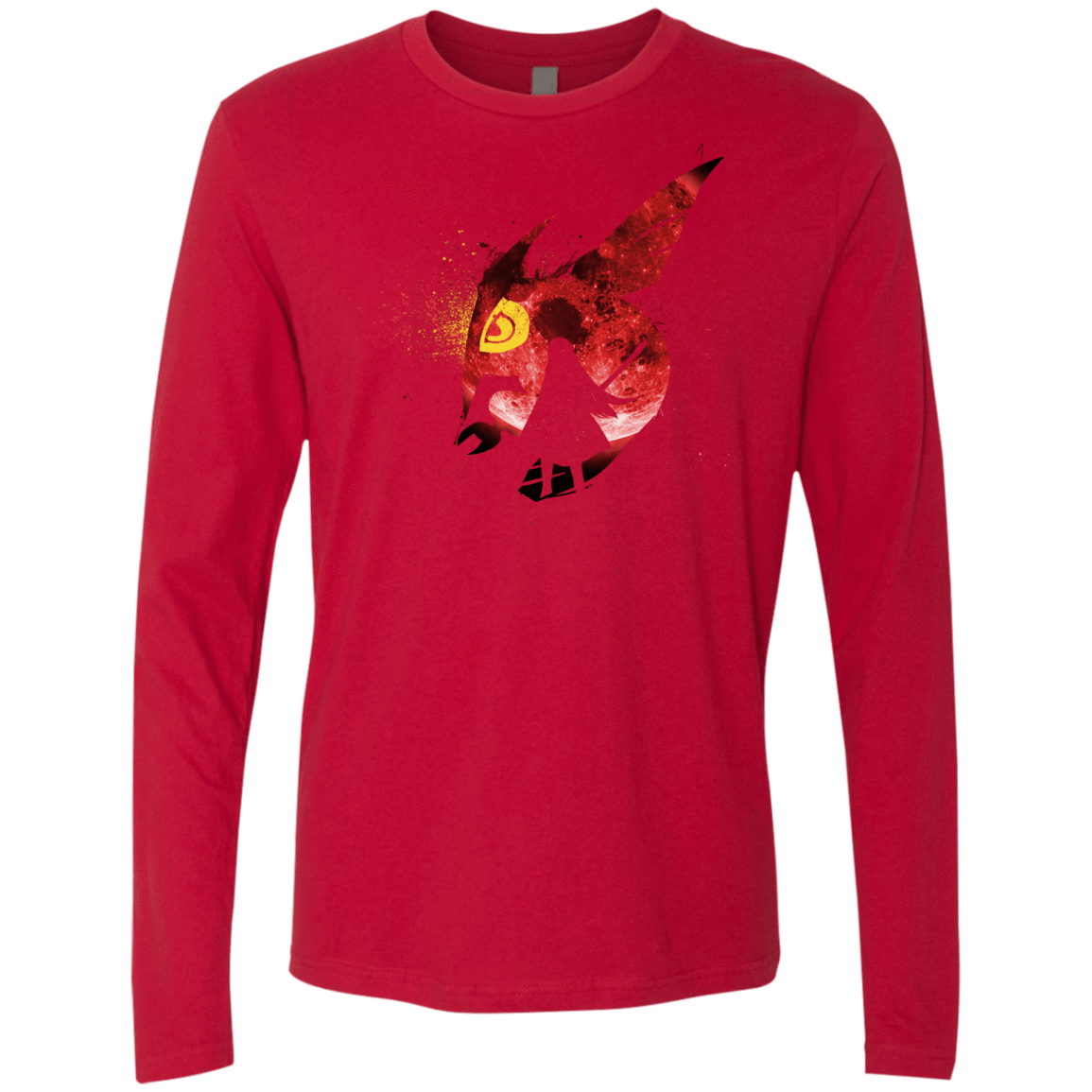 T-Shirts Red / S Night Reid Men's Premium Long Sleeve