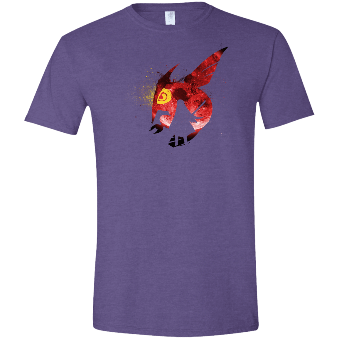 T-Shirts Heather Purple / S Night Reid Men's Semi-Fitted Softstyle