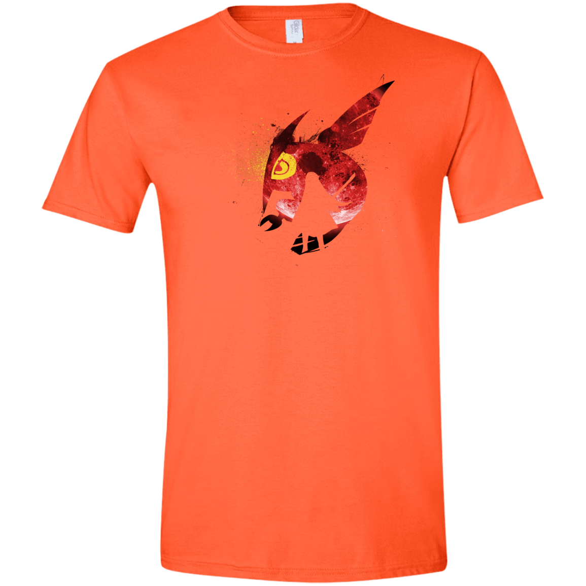 T-Shirts Orange / S Night Reid Men's Semi-Fitted Softstyle