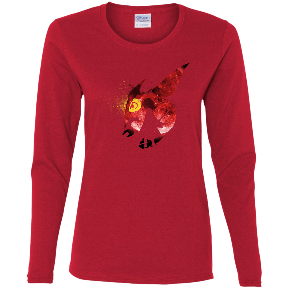 T-Shirts Red / S Night Reid Women's Long Sleeve T-Shirt