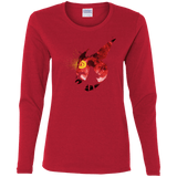 T-Shirts Red / S Night Reid Women's Long Sleeve T-Shirt