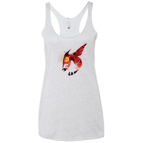 T-Shirts Heather White / X-Small Night Reid Women's Triblend Racerback Tank