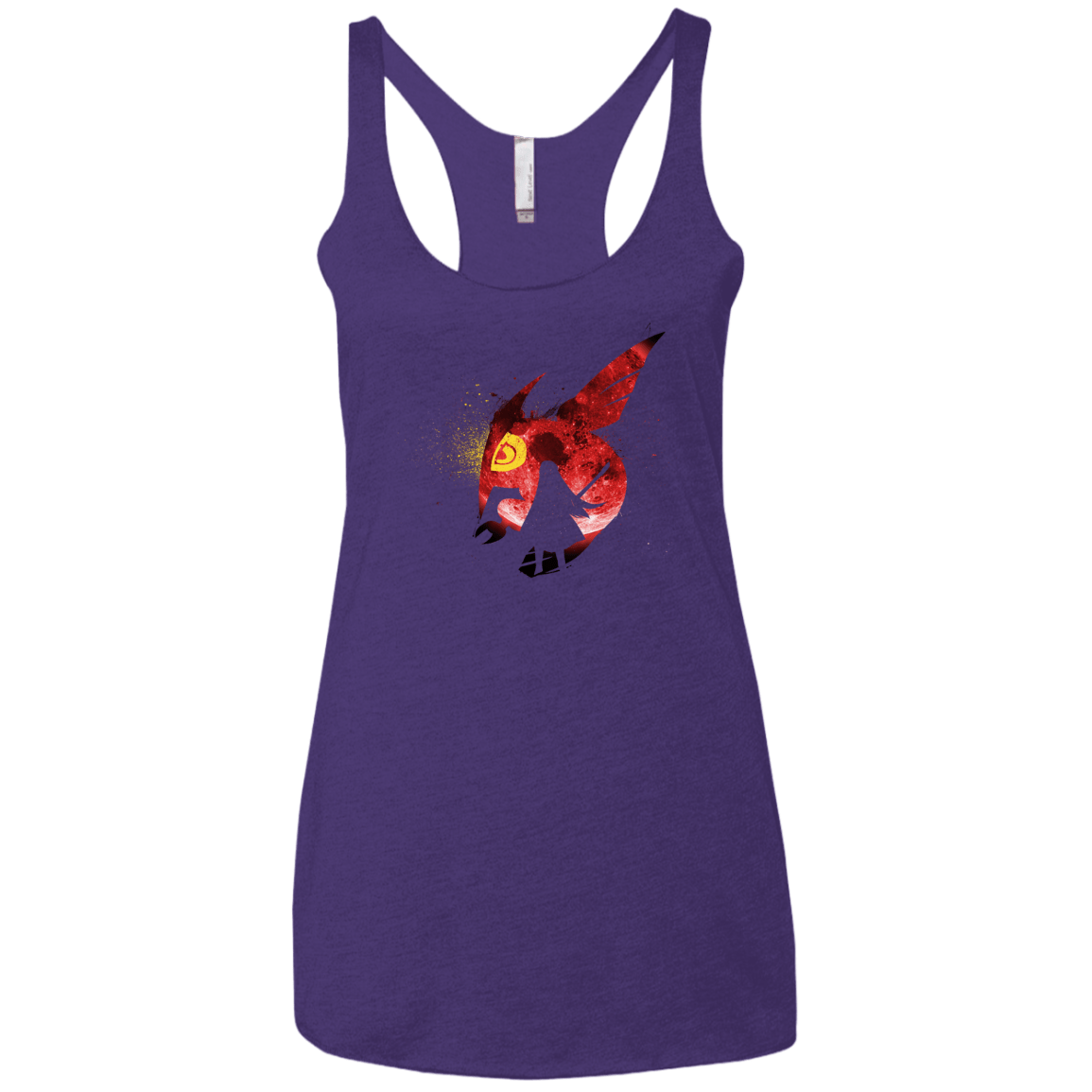 T-Shirts Purple Rush / X-Small Night Reid Women's Triblend Racerback Tank
