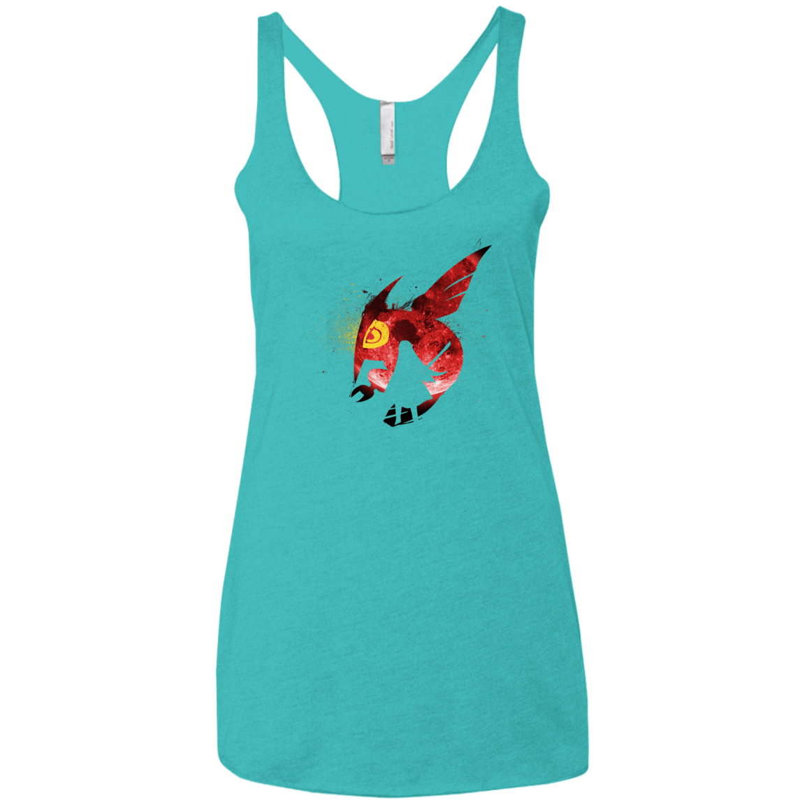 T-Shirts Tahiti Blue / X-Small Night Reid Women's Triblend Racerback Tank