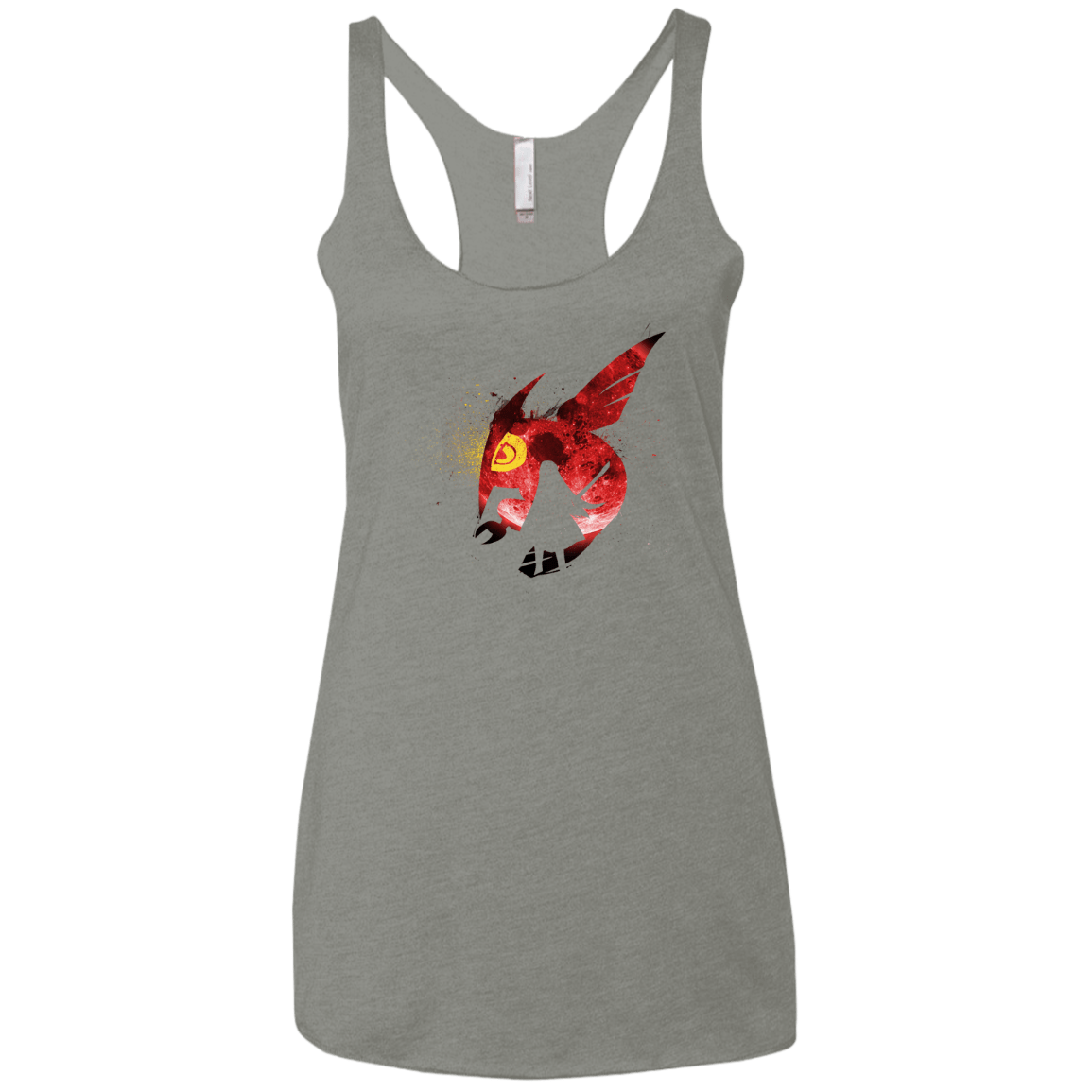 T-Shirts Venetian Grey / X-Small Night Reid Women's Triblend Racerback Tank