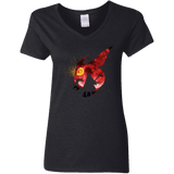 T-Shirts Black / S Night Reid Women's V-Neck T-Shirt