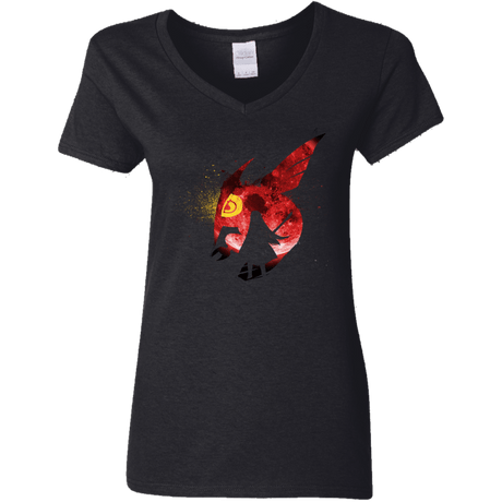 T-Shirts Black / S Night Reid Women's V-Neck T-Shirt