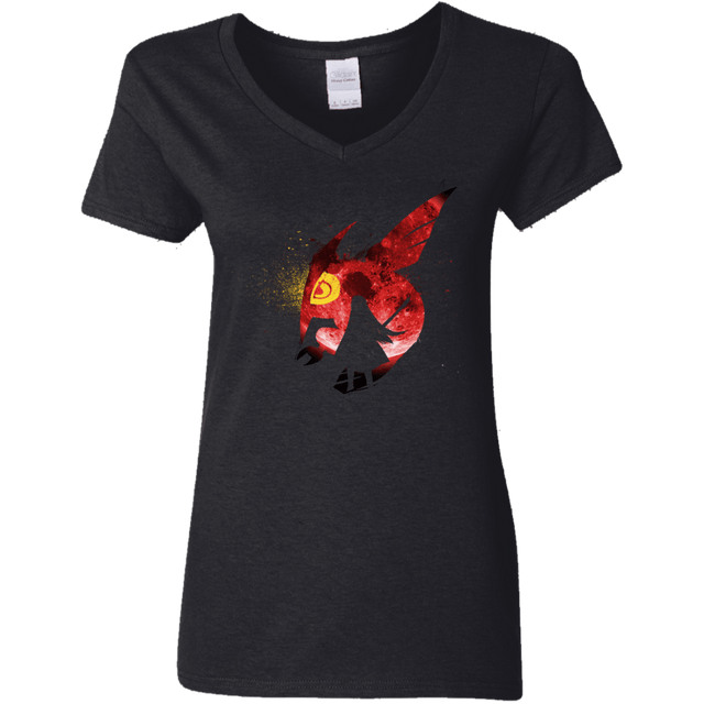 T-Shirts Black / S Night Reid Women's V-Neck T-Shirt