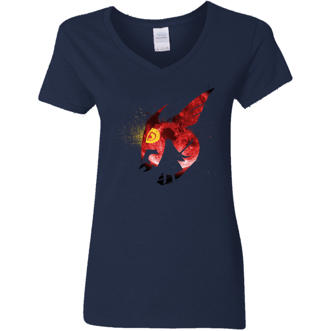 T-Shirts Navy / S Night Reid Women's V-Neck T-Shirt