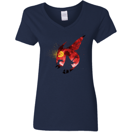 T-Shirts Navy / S Night Reid Women's V-Neck T-Shirt