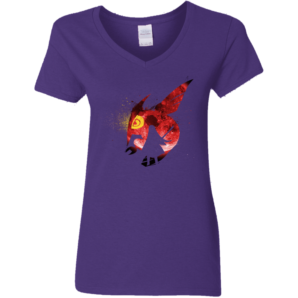 T-Shirts Purple / S Night Reid Women's V-Neck T-Shirt