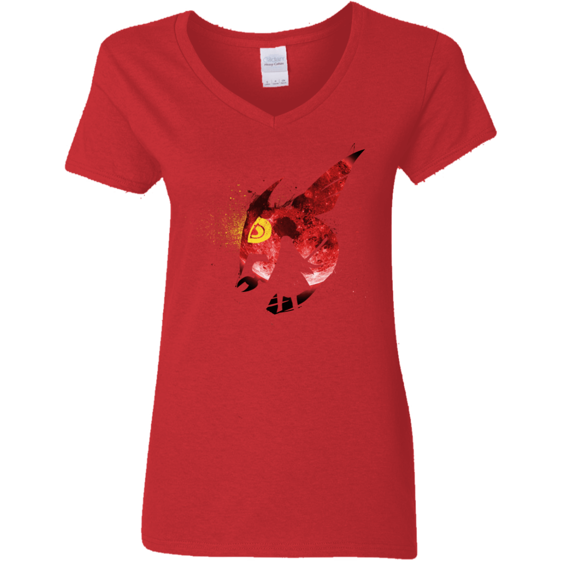 T-Shirts Red / S Night Reid Women's V-Neck T-Shirt