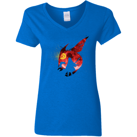 T-Shirts Royal / S Night Reid Women's V-Neck T-Shirt