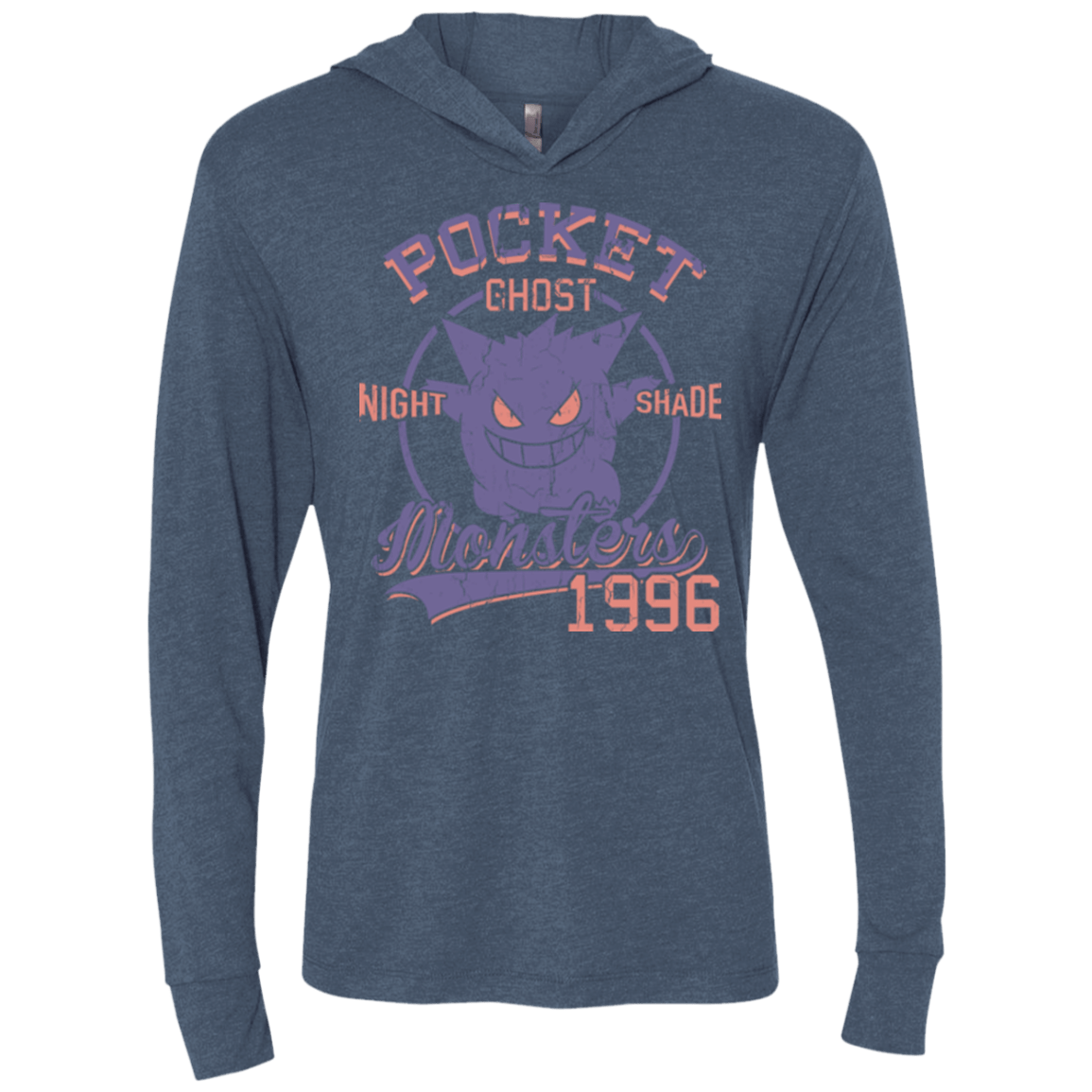 T-Shirts Indigo / X-Small Night Shade Triblend Long Sleeve Hoodie Tee