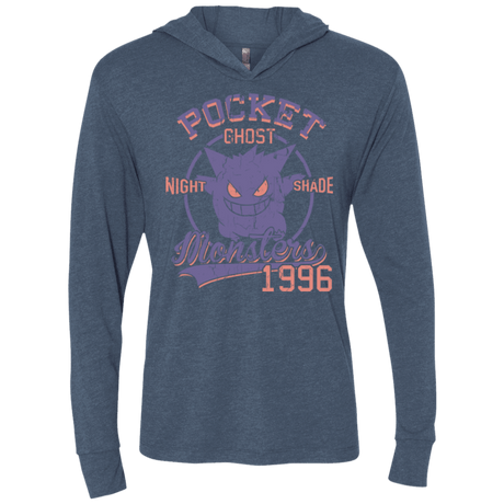 T-Shirts Indigo / X-Small Night Shade Triblend Long Sleeve Hoodie Tee