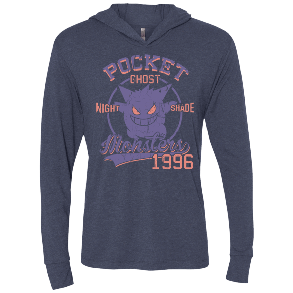 T-Shirts Vintage Navy / X-Small Night Shade Triblend Long Sleeve Hoodie Tee