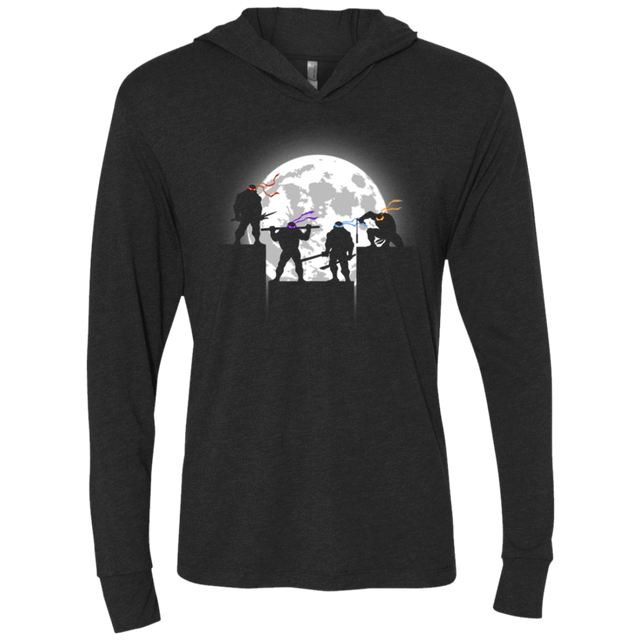 T-Shirts Vintage Black / X-Small Night Shadows Triblend Long Sleeve Hoodie Tee