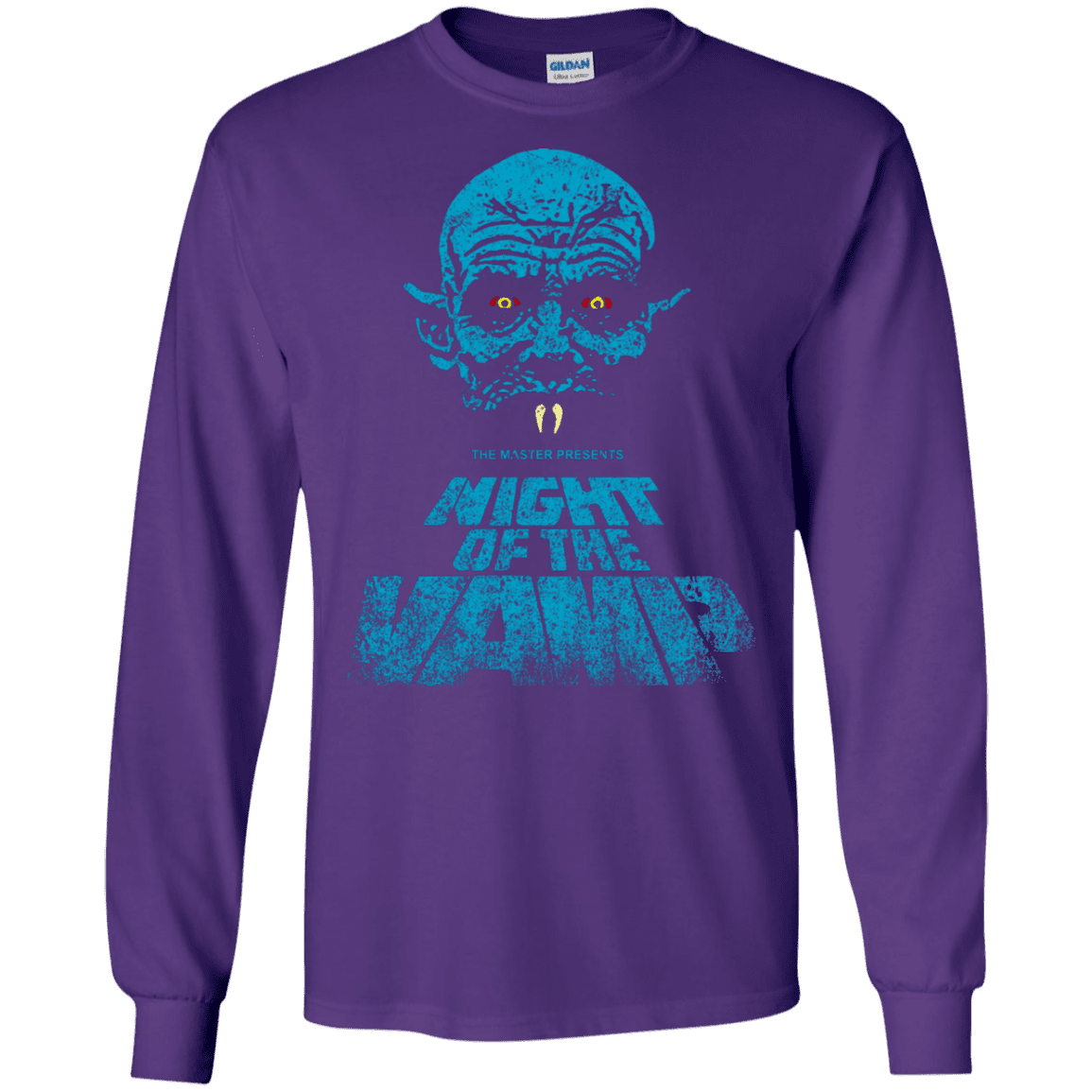 T-Shirts Purple / S Night Vamp Men's Long Sleeve T-Shirt