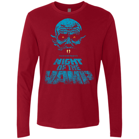 T-Shirts Cardinal / S Night Vamp Men's Premium Long Sleeve
