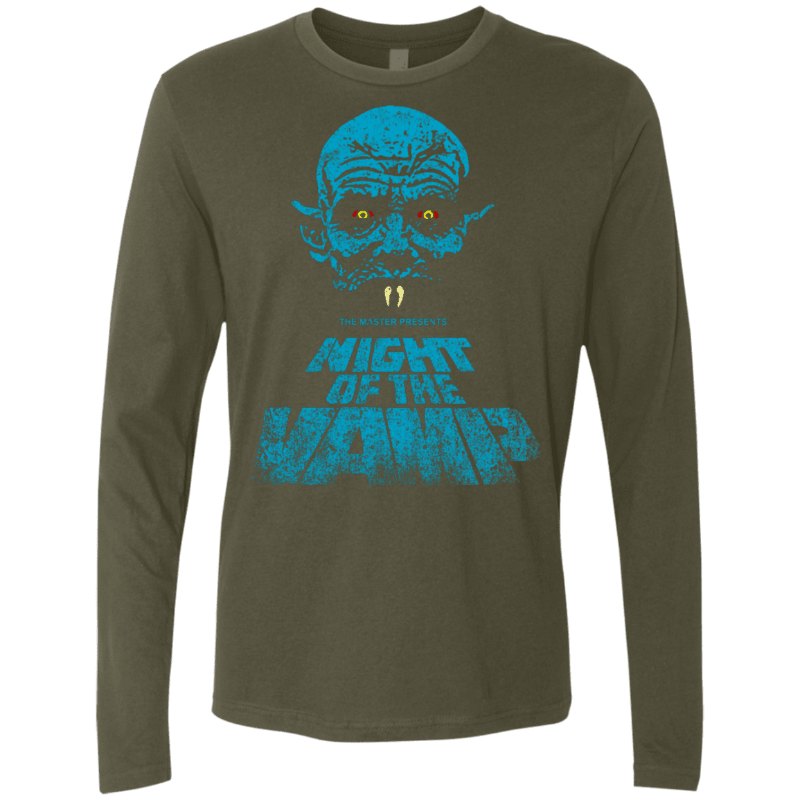 T-Shirts Military Green / S Night Vamp Men's Premium Long Sleeve