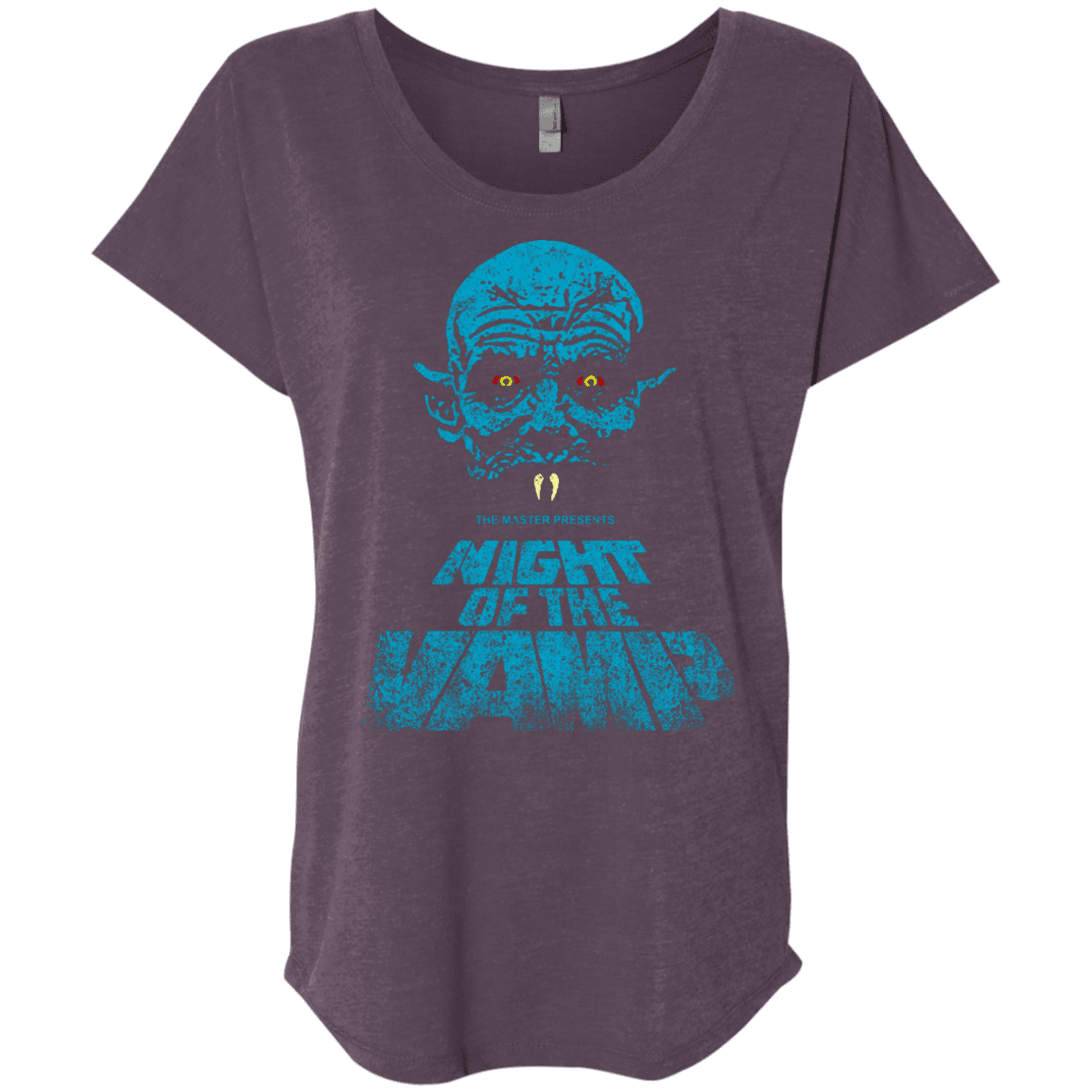 T-Shirts Vintage Purple / X-Small Night Vamp Triblend Dolman Sleeve